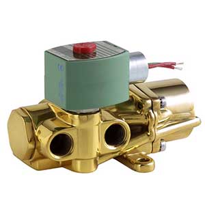 ASCO 8344 Series Solenoid pilot operated piston/poppet valve