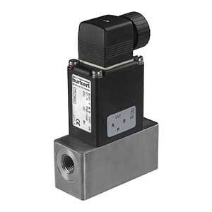 Burkert 0121 direct-acting 2/2 or 3/2-way pivoted armature solenoid valve