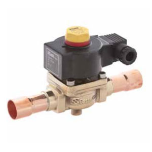 Castel normally open solenoid valve for refrigerating systems