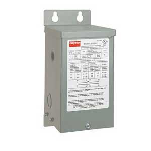 Dayton Wall-Mount 240/480VAC General Purpose Transformer, 150VA, 120/240VAC Output Voltage, #31YD52