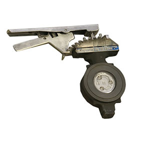 Jamesbury 6" Carbon Steel Wafer HP Butterfly Valve