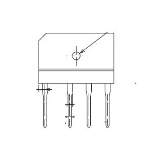 Onsemi DBF60G 6.0A Single-Phase Bridge Rectifier